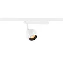 LED 1-Phasen Strahler LIGHT EYE® 2.0, rund, CRi>90, dimmbar, kardanisch, 11W 2700K 1150lm 30°, weiß matt / innen schwarz