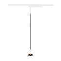 LED 1-Phasen Pendelleuchte LIGHT EYE® 2.0, rund, CRi>90, schaltbar, 11W 3000K 1200lm 30°, weiß matt / schwarz