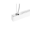 SLV LED Pendelleuchte GLENOS® PRO, 120cm, 75°, 60W, UGR16, IP20, dimmbar, 3000K, 7500lm, weiß / schwarz