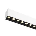 SLV LED Pendelleuchte GLENOS® PRO, 120cm, 75°, 60W, UGR16, IP20, dimmbar, 3000K, 7500lm, weiß / schwarz