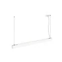 SLV LED Pendelleuchte GLENOS® PRO, 120cm, 75°, 60W, UGR16, IP20, dimmbar, 3000K, 7500lm, weiß / schwarz