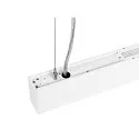SLV LED Pendelleuchte GLENOS® PRO, 150cm, 75°, 70W, UGR16, IP20, dimmbar, 3000K, 8500lm, weiß / schwarz