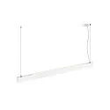 SLV LED Pendelleuchte GLENOS® PRO, 150cm, 75°, 70W, UGR16, IP20, dimmbar, 3000K, 8500lm, weiß / schwarz