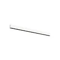 LED Deckenleuchte GLENOS® PRO, 120cm, 75°, 30W, UGR19, IP20, dimmbar, 3000K, 3650lm, weiß / schwarz