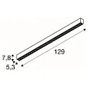 SLV ceiling luminaire GLENOS® PRO UGR < 19, suitable for VDU workstation IP20, black, white, lacquered dimmable