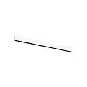 SLV LED Deckenleuchte GLENOS® PRO, 120cm, 75°, 30W, UGR19, IP20, dimmbar, 4000K, 3900lm, weiß / schwarz
