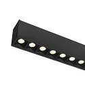 SLV ceiling luminaire GLENOS® PRO UGR < 19, suitable for VDU workstation IP20, black, lacquered dimmable