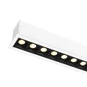 SLV ceiling luminaire GLENOS® PRO UGR < 19, suitable for VDU workstation IP20, black, white, lacquered dimmable
