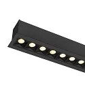 SLV ceiling luminaire GLENOS® PRO UGR < 19, suitable for VDU workstation IP20, black, lacquered dimmable