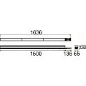 SLV LED Lichtbandsystem EASYLIGHT 1500 135 835/840/850 MB BK ML DALI2, 150cm, 27W, 3500/5000K, 5094lm, IP20, MB-Optik, schwarz
