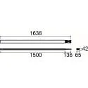 SLV Blindabdeckung EASYLIGHT BC 1500 7 25 BK, 150cm, 7-polig, 2,5mm², IP20, schwarz