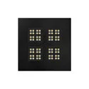 LED Panel PAVANNO 625, 45°, 18W, 3000/4000K, 2850lm, IP20, UGR19, schwarz