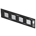 SLV LED Panel PAVANNO 1200/300, 45°, 22W, 3000/4000K, 3440lm, IP20, UGR19, dimmbar, schwarz