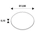 SLV Diffusor für NUMINOS® S, Wabe, schwarz/klar
