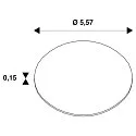 SLV Diffusor für NUMINOS® M, Wabe, schwarz/klar