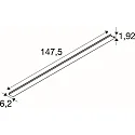 SLV Abdeckung für LED Lichtbandsystem RETRO, 147,5cm, weiß