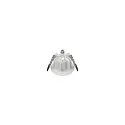SLV LED Deckeneinbauleuchte DOWNLIGHT P 84 12 HG ML DALI, IP54 IK08, Ø 8.4cm / DA 6.8cm, dimmbar, 6/8W 4000K 60°, weiß/silber