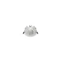 SLV LED Deckeneinbauleuchte DOWNLIGHT P 165 30 HG ML ON-OFF, IP54 IK08, Ø 16.5cm / DA 15cm, dimmbar, 15/21W 4000K 60°