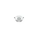 LED Deckeneinbauleuchte DOWNLIGHT P 230 40 HG ML ON-OFF, IP54 IK08, Ø 23cm / DA 20cm, dimmbar, 22/29W 4000K 60°, weiß/silber