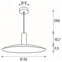 SLV pendant luminaire LALU® SET ELYPSE 33 E27 IP20, black dimmable