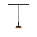 LED Pendelleuchte LALU® SET PLATE 15 TRACK 48V, 40°, 9W, 2700/3000K, 600lm, IP20, dimmbar, schwarz