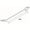 SLV LED Lichtleiste BATTEN FLAT P 1500 72 DALI2, IP44 IK04, 150cm, 230V AC/DC, 29-50W 3000-5000K, dimmbar