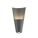 SLV LED Wandleuchte RASTERLYS WL UP/DOWN, konisch, 45°, 16W, 3000K, 550lm, IP65, dimmbar, anthrazit