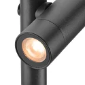SLV Outdoor LED-Stehleuchte HELIA SLIM POLE SINGLE, IP65 IK03, Erdspieß-Stativ + Steckerkabel, 6W 2200K 500lm 38°, schaltbar