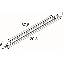 SLV LED Deckenleuchte BATTEN INDUSTRY C, 38W, 4000K, 7000/12100lm, IP23, weiß, engstrahlend