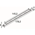 SLV LED Deckenleuchte BATTEN INDUSTRY P, 73W, 4000K, 15000/25000lm, IP23, DALI dimmbar, weiß, breitstrahlend