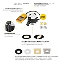 SLV LED Einbauleuchte UNIVERSAL DOWNLIGHT FIX, 5W, 2700/3000/4000/6500K, 670lm, IP65, mit Abdeckung, dimmbar, schwarz