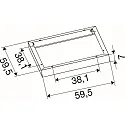SLV mounting frame PANEL P | PAVANNO, white
