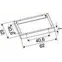SLV mounting frame PANEL P | PAVANNO, white