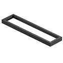 Aufbaurahmen für LED PANEL P und PAVANNO, 120/30cm, schwarz