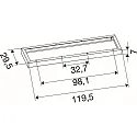 SLV mounting frame PANEL P | PAVANNO, black