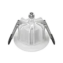 SLV LED DOWNLIGHT P, 8,6cm, 60°, 6W, 3000K, 520/1450lm, IK08, IP20/IP54, DALI dimmbar, weiß