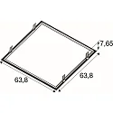 SLV mounting frame PANEL P | PAVANNO, black