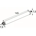 SLV LED Feuchtraumleuchte TUBULAR P, 150cm, 58W, IP66, IK07, DALI dimmbar, weiß, 3000K, 8800lm