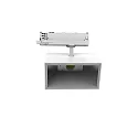 LED 3-Phasen Strahler TRACKSPOT P SQ, eckig, 50°, 12W, 4000K, 2006/6696lm, IP20, weiß