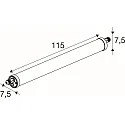 SLV LED Feuchtraumleuchte TUBULAR P, 120cm, 35W, IP66, IK10, DALI dimmbar, weiß, 3000K, 4700lm