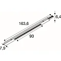 SLV 3-Phasen Stromschiene EASYLIGHT, 150cm, DALI, schwarz
