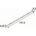 SLV LED Lichtbandsystem Lichtträger RETRO MB, 150cm, 26W, 3500/4000/5000K, 4783-13710lm, IP20, nicht dimmbar, weiß