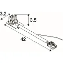 SLV Steckverbinder CON 4P001 für LED Lichtbandsystem RETRO, 4-polig, weiß