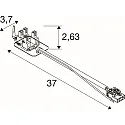 SLV Steckverbinder CON 4P004 für LED Lichtbandsystem RETRO, 4-polig, weiß
