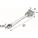 SLV Steckverbinder CON 4P006 für LED Lichtbandsystem RETRO, 4-polig, weiß
