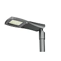 LED Mastleuchte STREET A MIDI, 120W, 18000lm, IP66, grau, Linse 906, 4000K