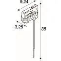SLV Schienenadapter BATTEN INDUSTRY C+P, weiß