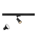 3-Phasen Strahler PURI 2.0 CONE 1PH SET QPAR51, Set inkl. Leuchtmittel, GU10, LED PAR16, 6W 3000K 470lm 38°, CRi>90, dimmbar