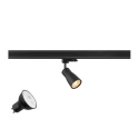 3-Phasen Strahler PURI 2.0 DOME 3PH SET QPAR51, Set inkl. Leuchtmittel, GU10, LED PAR16, 6W 3000K 470lm 36°, CRi>90, 26°