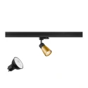 3-Phasen Strahler PURI 2.0 DOME 3PH SET QPAR51, Set inkl. Leuchtmittel, GU10, LED PAR16, 6W 3000K 470lm 36°, CRi>90, 26°